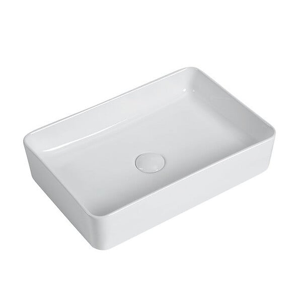 STANO - Vasque à poser rectangulaire en céramique RISTA 50 x 34 cm - large