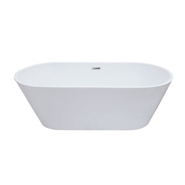 STANO - Baignoire îlot design ovale FINDLAY blanche 171 cm - large