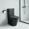 STANO - Toilette WC à poser CIPOLI en céramique noir mat - vignette