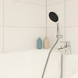 GROHE - Pack mitigeur mécanique bain douche Start + Flexible douche VitalioFlex Comfort 1750 + Support mural - vignette