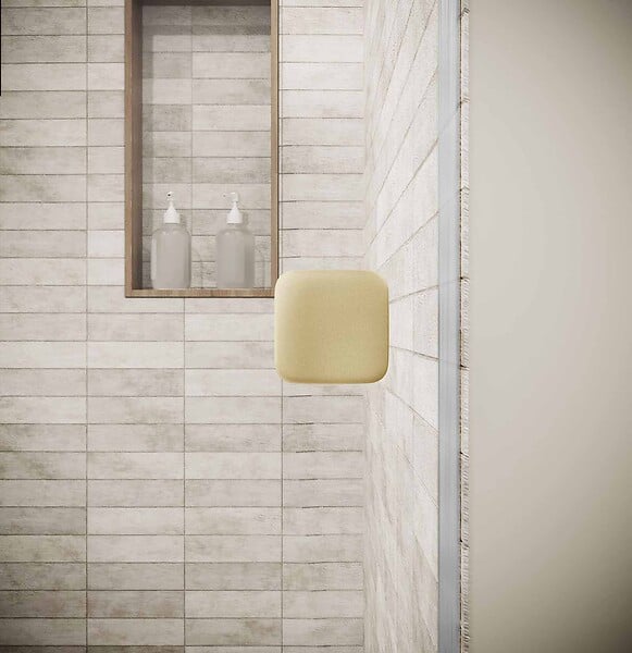 AURLANE - Porte de Douche Pivotante 90x180 cm en Verre Trempe 5 mm - Finition Or Brosse - GOLD ELEMENTARY - large