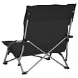 VIDAXL - vidaXL Chaises de plage pliables lot de 2 Noir Tissu - vignette
