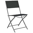 VIDAXL - vidaXL Chaises d'extérieur pliables lot de 2 Noir Acier et textilène - vignette