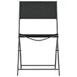 VIDAXL - vidaXL Chaises d'extérieur pliables lot de 2 Noir Acier et textilène - vignette