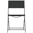 VIDAXL - vidaXL Chaises d'extérieur pliables lot de 4 Noir Acier et textilène - vignette
