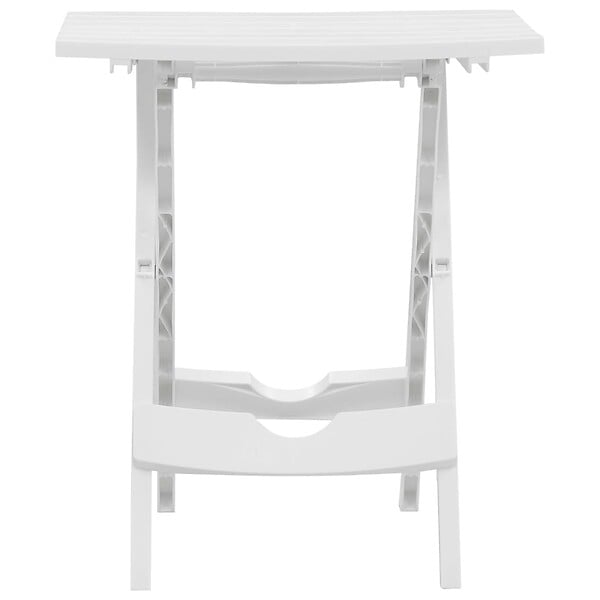 VIDAXL - vidaXL Table pliable de jardin 45,5x38,5x50 cm Blanc - large