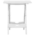 VIDAXL - vidaXL Table pliable de jardin 45,5x38,5x50 cm Blanc - vignette