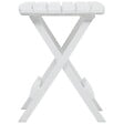 VIDAXL - vidaXL Table pliable de jardin 45,5x38,5x50 cm Blanc - vignette