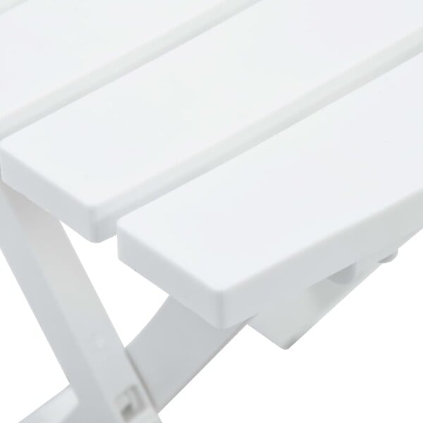 VIDAXL - vidaXL Table pliable de jardin 45,5x38,5x50 cm Blanc - large