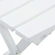 VIDAXL - vidaXL Table pliable de jardin 45,5x38,5x50 cm Blanc - vignette