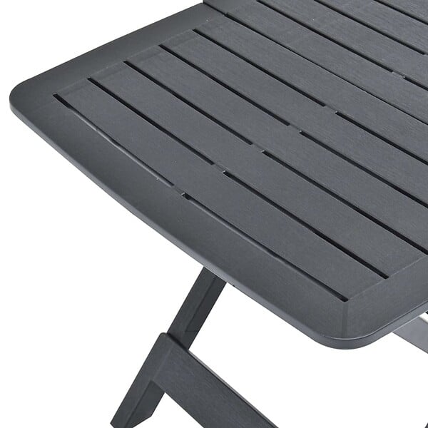VIDAXL - vidaXL Table pliable de jardin Anthracite 79x72x70 cm Plastique - large
