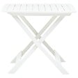VIDAXL - vidaXL Table pliable de jardin Blanc 79x72x70 cm Plastique - vignette