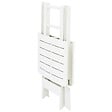 VIDAXL - vidaXL Table pliable de jardin Blanc 79x72x70 cm Plastique - vignette