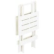 VIDAXL - vidaXL Table pliable de jardin blanc 45x43x50 cm plastique - vignette