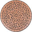 VIDAXL - vidaXL Table de bistro Terre cuite 60 cm Mosaïque - vignette