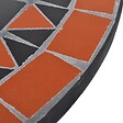 VIDAXL - vidaXL Table de bistro Terre cuite et blanc 60 cm Mosaïque - vignette