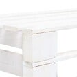 VIDAXL - vidaXL Banc palette de jardin bois gris blanc - vignette