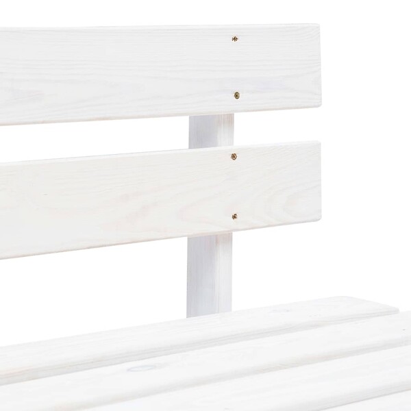 VIDAXL - vidaXL Banc palette de jardin bois gris blanc - large