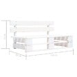 VIDAXL - vidaXL Banc palette de jardin bois gris blanc - vignette