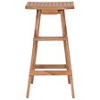 VIDAXL - vidaXL Tabourets de bar pliables lot de 4 Bois de teck massif - vignette
