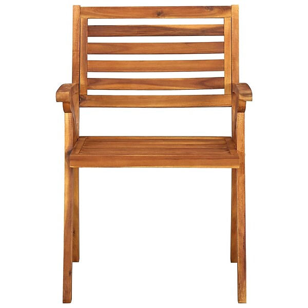 VIDAXL - vidaXL Chaises de jardin lot de 6 Bois d'acacia solide - large