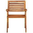 VIDAXL - vidaXL Chaises de jardin lot de 6 Bois d'acacia solide - vignette