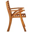 VIDAXL - vidaXL Chaises de jardin lot de 6 Bois d'acacia solide - vignette