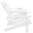 VIDAXL - vidaXL Chaises de jardin Adirondack avec table bois de sapin blanc - vignette