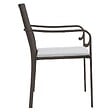 VIDAXL - vidaXL Chaises de jardin et coussins lot de 6 marron 56x59x84 cm rotin - vignette