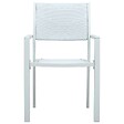 VIDAXL - vidaXL Chaises de jardin lot de 4 Blanc Plastique Aspect de rotin - vignette