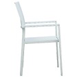 VIDAXL - vidaXL Chaises de jardin lot de 4 Blanc Plastique Aspect de rotin - vignette