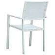 VIDAXL - vidaXL Chaises de jardin lot de 4 Blanc Plastique Aspect de rotin - vignette