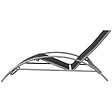 VIDAXL - vidaXL Chaises longues avec table Aluminium Noir - vignette