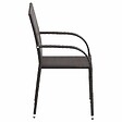 VIDAXL - vidaXL Chaises empilables d'extérieur lot de 2 Résine tressée Marron - vignette