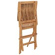 VIDAXL - vidaXL Chaises pliables de jardin lot de 4 Bois de teck solide - vignette