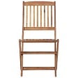VIDAXL - vidaXL Chaises pliables d'extérieur lot de 8 Bois d'acacia solide - vignette