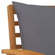VIDAXL - vidaXL Chaises de jardin lot de 2 avec coussin gris foncé Bois acacia - vignette