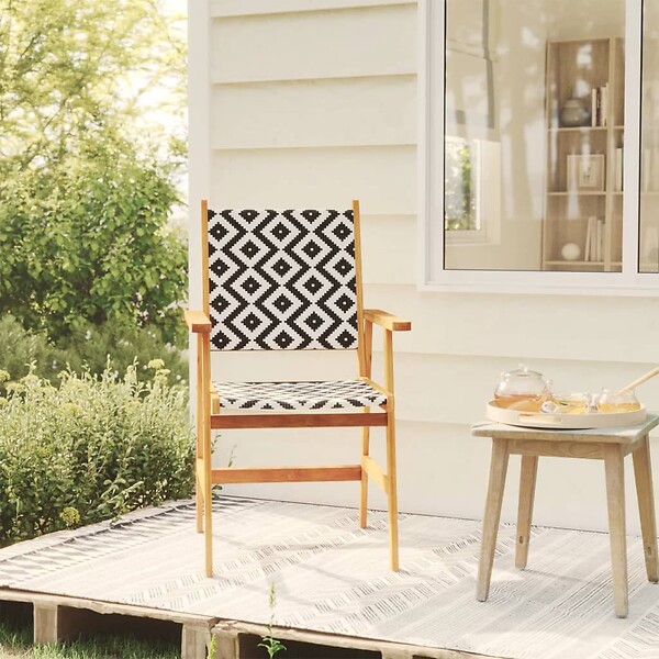 VIDAXL - vidaXL Chaises de jardin lot de 2 Bois d'acacia solide - large
