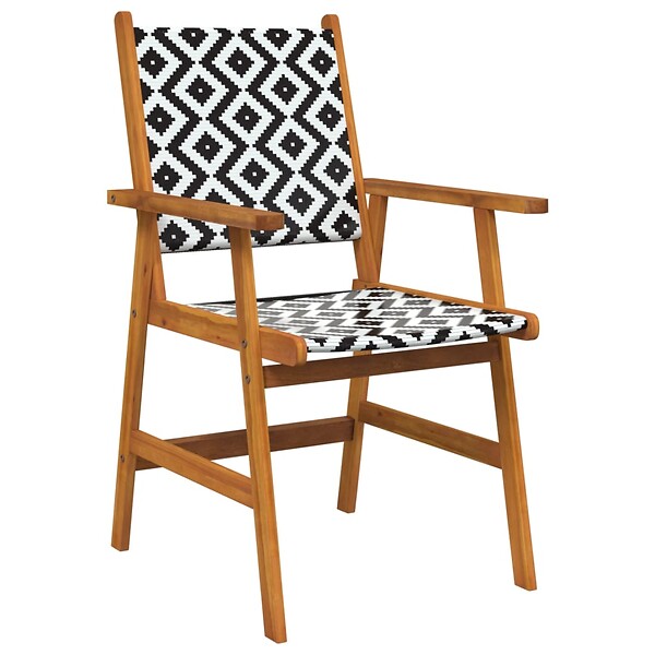 VIDAXL - vidaXL Chaises de jardin lot de 2 Bois d'acacia solide - large