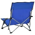 VIDAXL - vidaXL Chaises de plage pliables lot de 2 Bleu Tissu - vignette