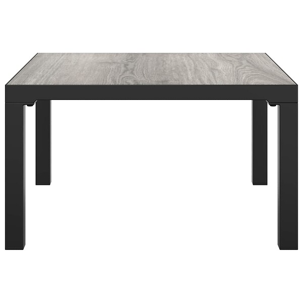 VIDAXL - vidaXL Table basse de jardin gris 55x55x31 cm DPC et acier - large