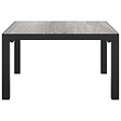 VIDAXL - vidaXL Table basse de jardin gris 55x55x31 cm DPC et acier - vignette