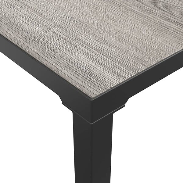 VIDAXL - vidaXL Table basse de jardin gris 55x55x31 cm DPC et acier - large