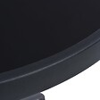 VIDAXL - vidaXL Table de jardin Noir 80 cm Acier et verre - vignette
