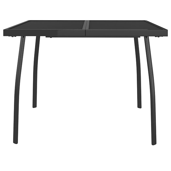 VIDAXL - vidaXL Table de jardin anthracite 100x100x72 cm Treillis d'acier - large