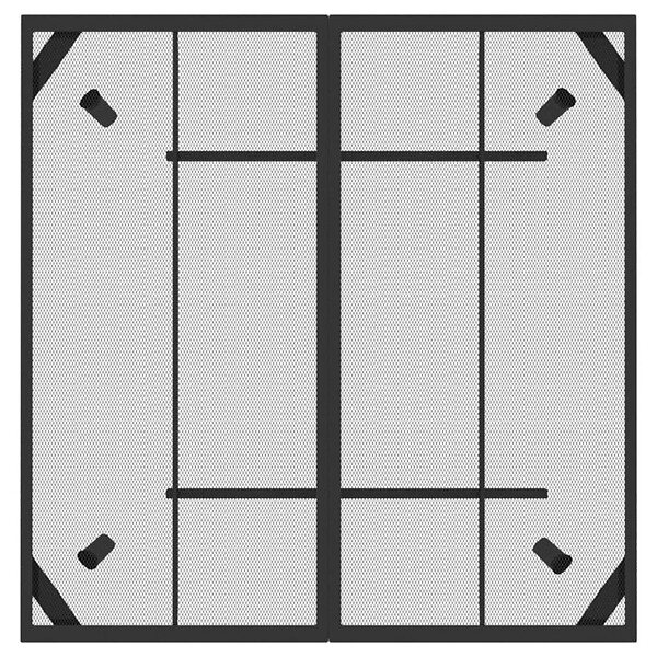 VIDAXL - vidaXL Table de jardin anthracite 100x100x72 cm Treillis d'acier - large