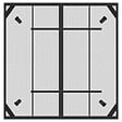 VIDAXL - vidaXL Table de jardin anthracite 100x100x72 cm Treillis d'acier - vignette