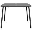 VIDAXL - vidaXL Table de jardin anthracite 100x100x71 cm acier - vignette