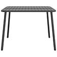 VIDAXL - vidaXL Table de jardin anthracite 100x100x71 cm acier - vignette