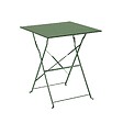 OVIALA - Table de jardin et 2 chaises acier 60 cm vert cactus - Rome - vignette